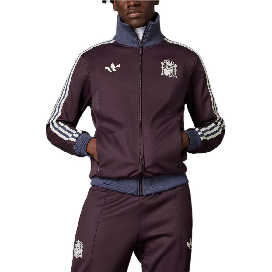 Испания Беккенбауэр Трек Топ Adidas Originals, цвет Shadow Maroon — фото 3