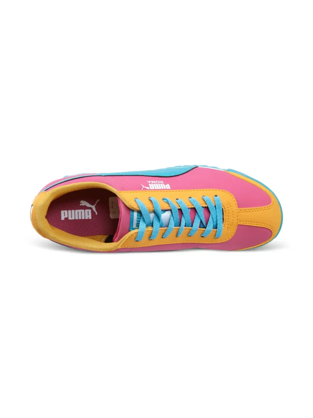 Кроссовки «Рома» на шнуровке Puma Kids, розовый — фото 2