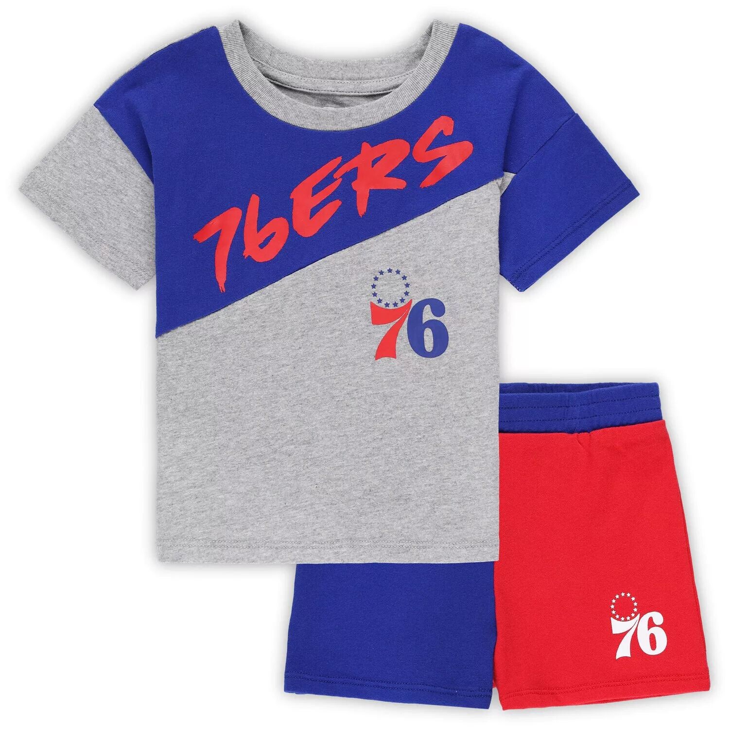 

Комплект из футболки и шорт для малышей Royal/серый Philadelphia 76ers Super Star Outerstuff