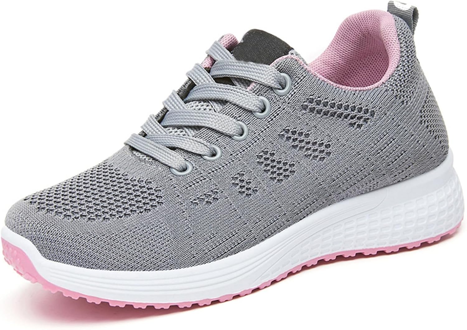 

Кроссовки для женщин и мужчин, легкие, с дышащей сеткой, для ходьбы и тенниса, удобные для тренировок, спортивные, противоскользящие, для бега Ayziemezm, серый