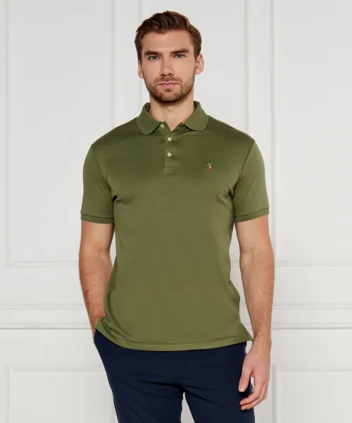 

Рубашка-Поло Pima Slim fit Polo Ralph Lauren, зеленый