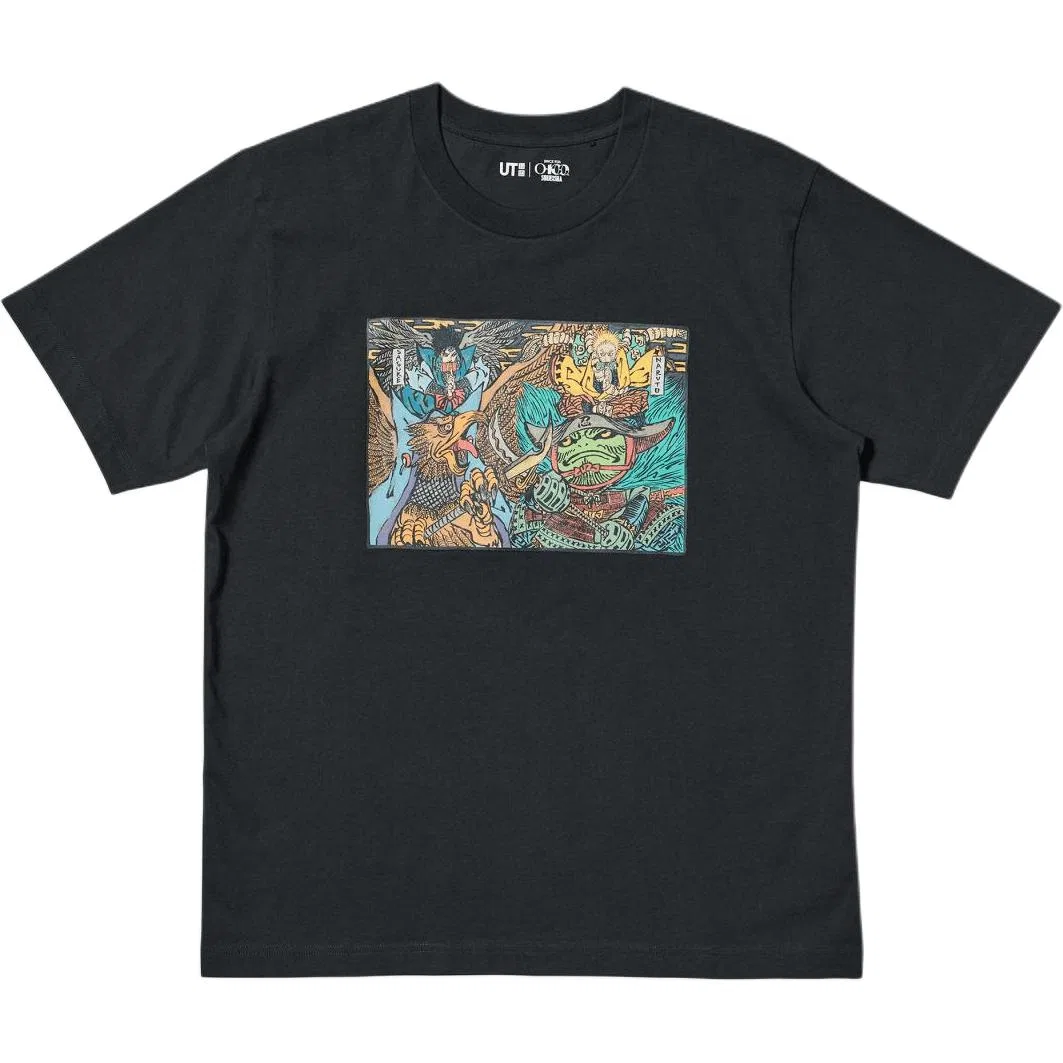 Футболка коллаборация Uniqlo x Huoyingrenzhe Black