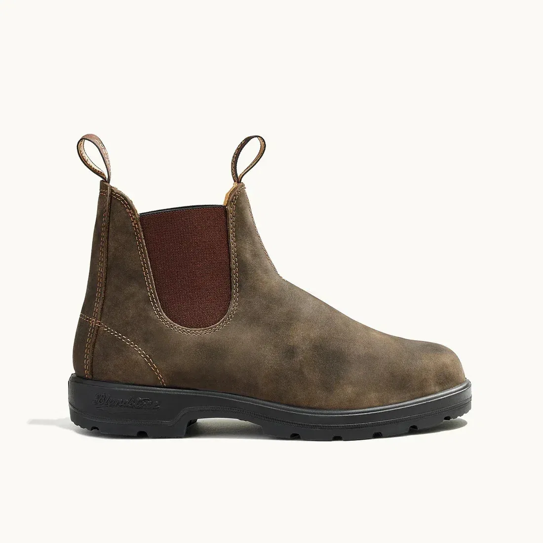 Ботинки Blundstone 585 из коричневой кожи с закругленным носком, модель «челси» HTAT704 — фото 2