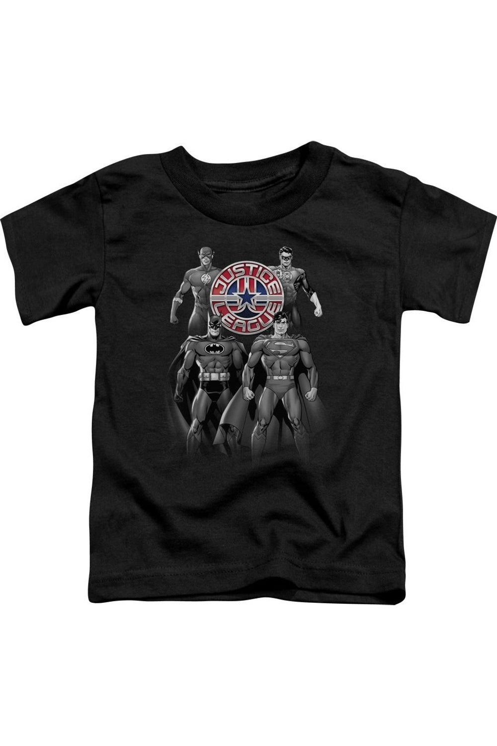 

Футболка для малышей Justice League of America "Оттенки серого" с коротким рукавом Gildan