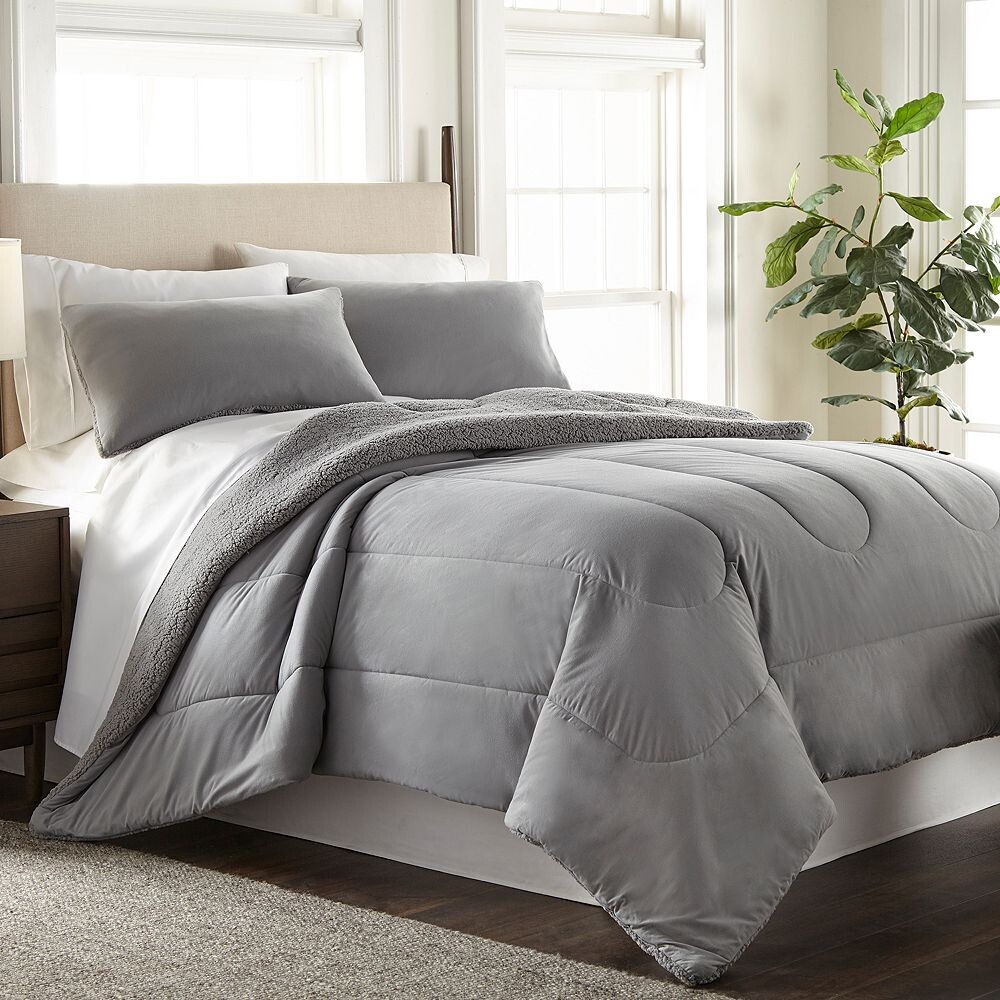 

Комплект одеял Micro Flannel Sherpa с накладками на спине, цвет Graystone