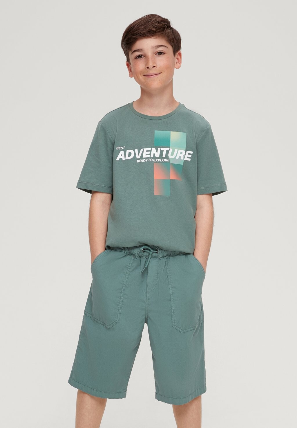 

Шорты BERMUDA IN GARMENT DYE s.Oliver, цвет petrol