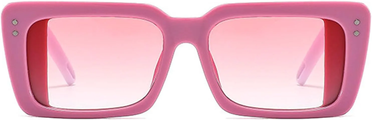 

Солнцезащитные очки Willochra в квадратной оправе для женщин и мужчин, массивные прямоугольные солнцезащитные очки черного цвета с защитой UV400, цвет F27, C8