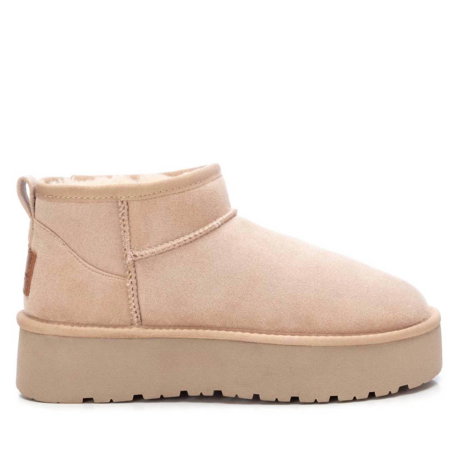 Женские зимние замшевые ботильоны Beige Xti