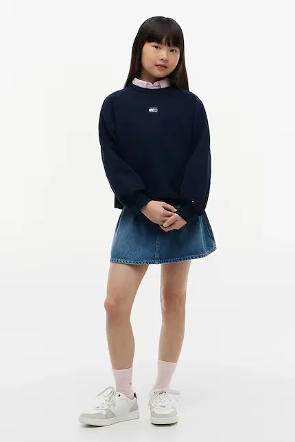 Худи детское на молнии Tommy Hilfiger, синий — фото 4