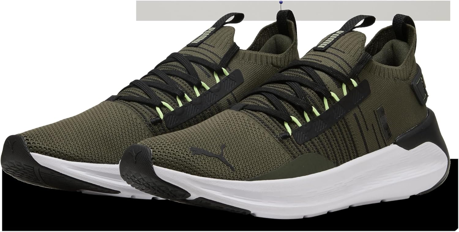 

Мужские беговые кроссовки Puma Softride Symmetry Fuzion, черный/оливковый