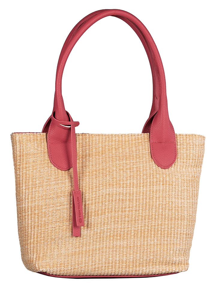 

Tom Tailor Сумка "Шэрон" розово-светло-коричневого цвета - (Ш)34 x (В)24 x (Г)13 см