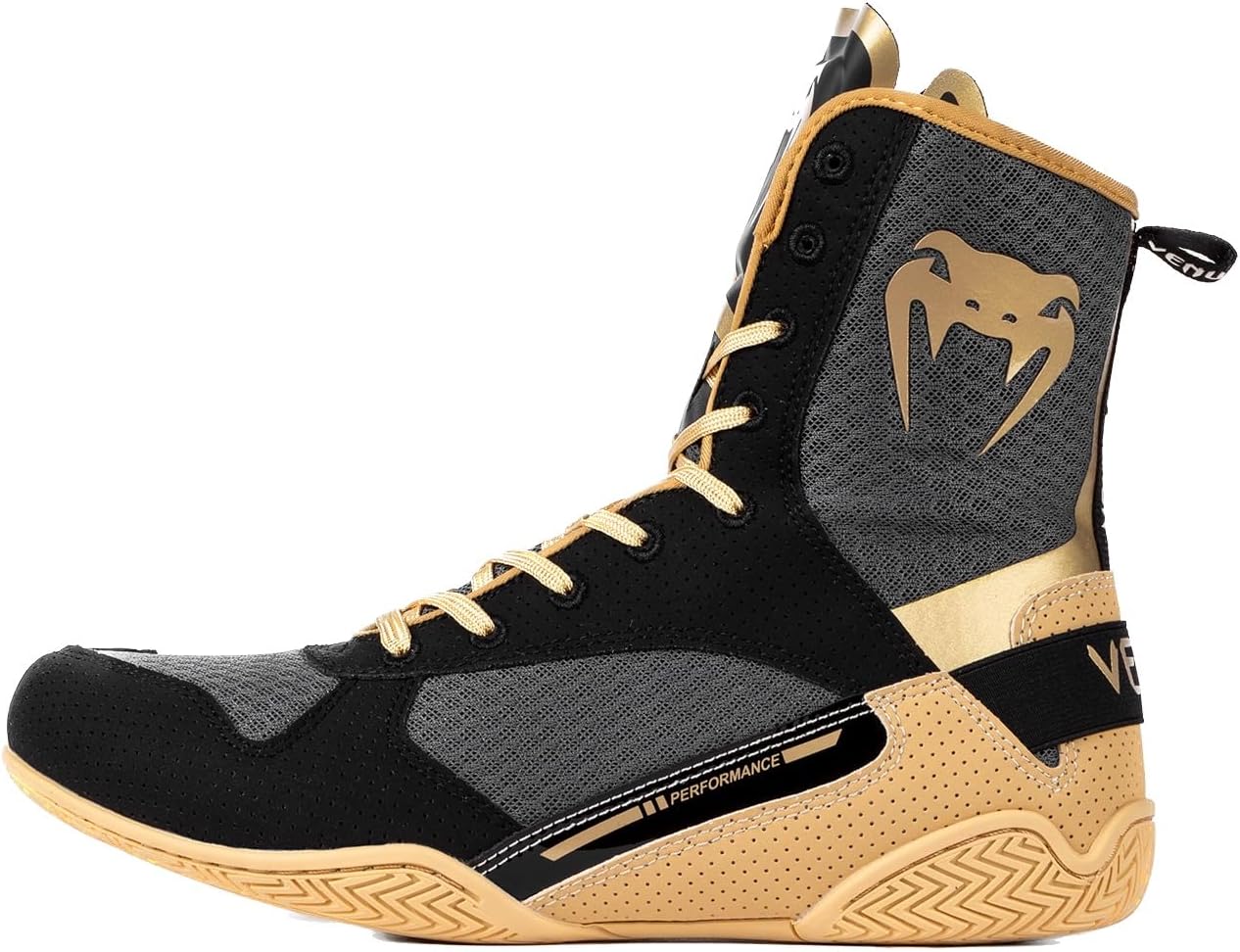 

Боксерские кроссовки Venum Elite, черный/бежевый