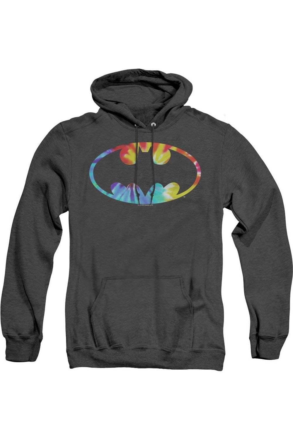 

Толстовка с капюшоном Batman Tie Dye Batman Logo для взрослых Heather Gildan, черный