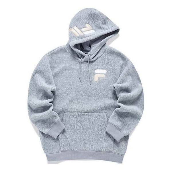 

Толстовка logo printed fleece hoodie 'grey white' Fila Fusion, серый