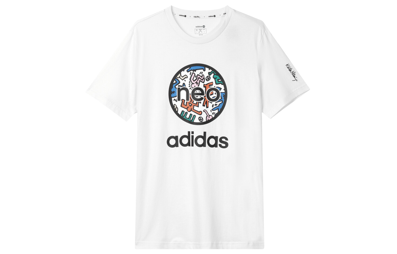 

Футболка Keith Haring X унисекс белая Adidas Neo, белый