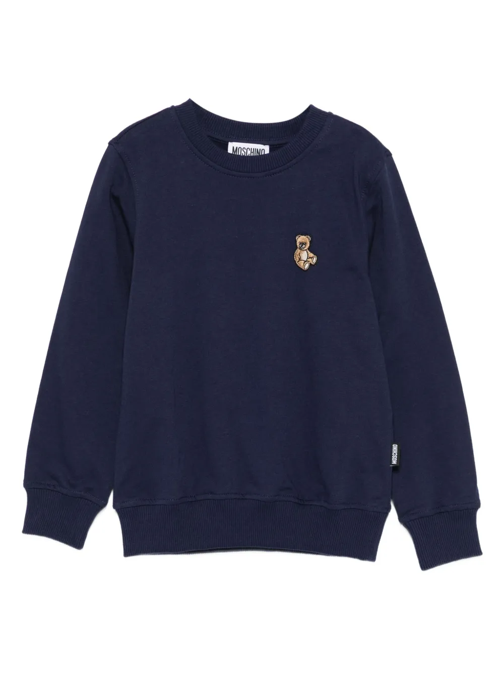 

Толстовка с вышивкой Teddy Bear Moschino Kids, синий