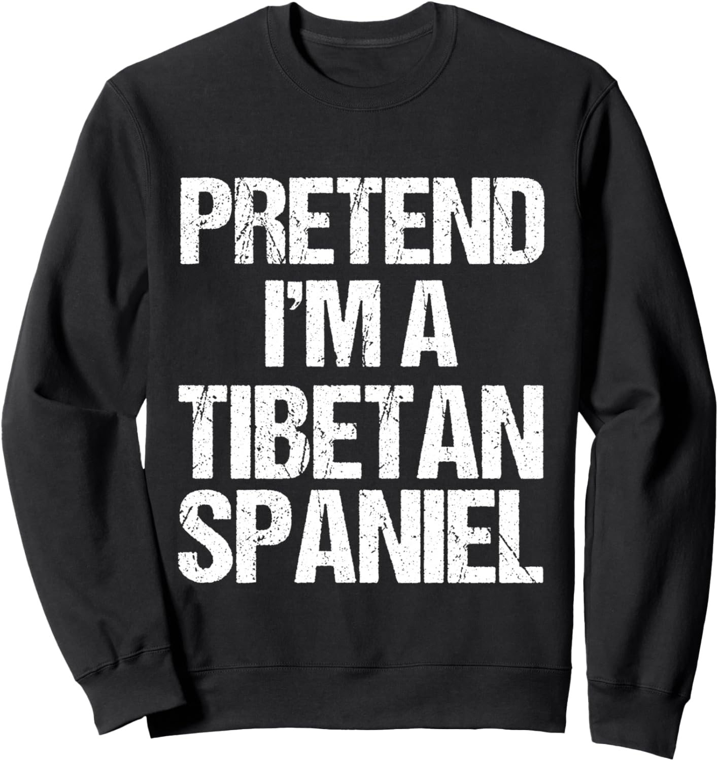 

Толстовка с минималистичным костюмом тибетского спаниеля Funny Tibetan Spaniel Halloween Costume, черный