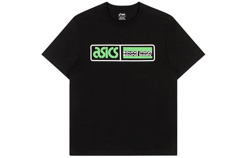 

Футболка унисекс черная Asics, черный