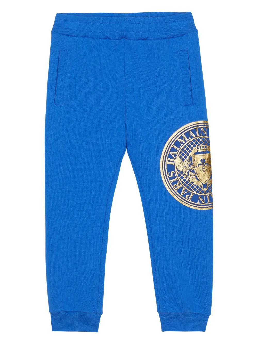 

Спортивные брюки с логотипом Balmain Kids, синий