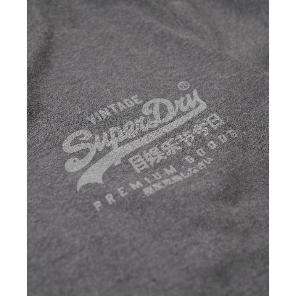 Футболка с коротким рукавом Superdry Classic Vintage Logo Heritage, серый — фото 4