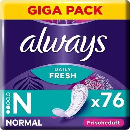 

Обычные прокладки для женщин Always Dailies Fresh & Protect, 76 прокладок
