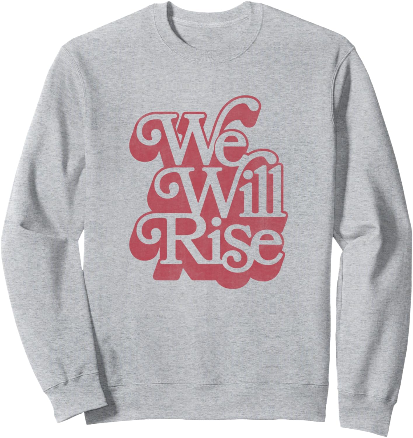 

Толстовка с надписью «Мы восстанем» Trendy Apparel, серый