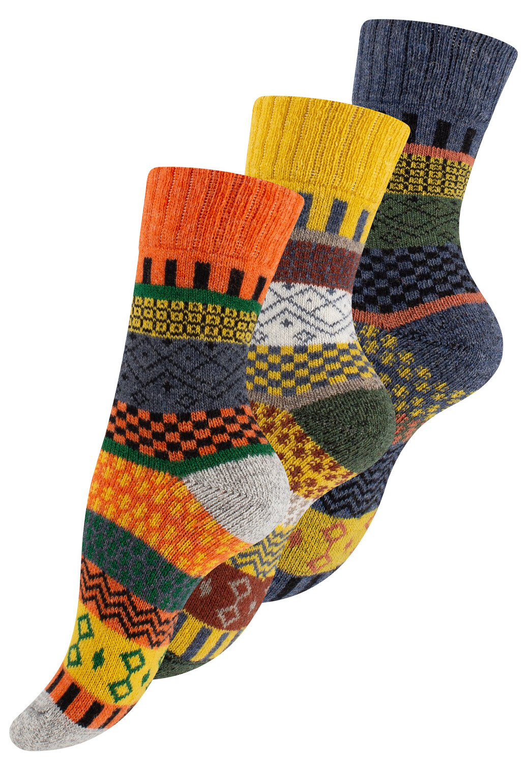 

Носки Vincent Creation 3 шт Bunte Norweger Hygge, красочный