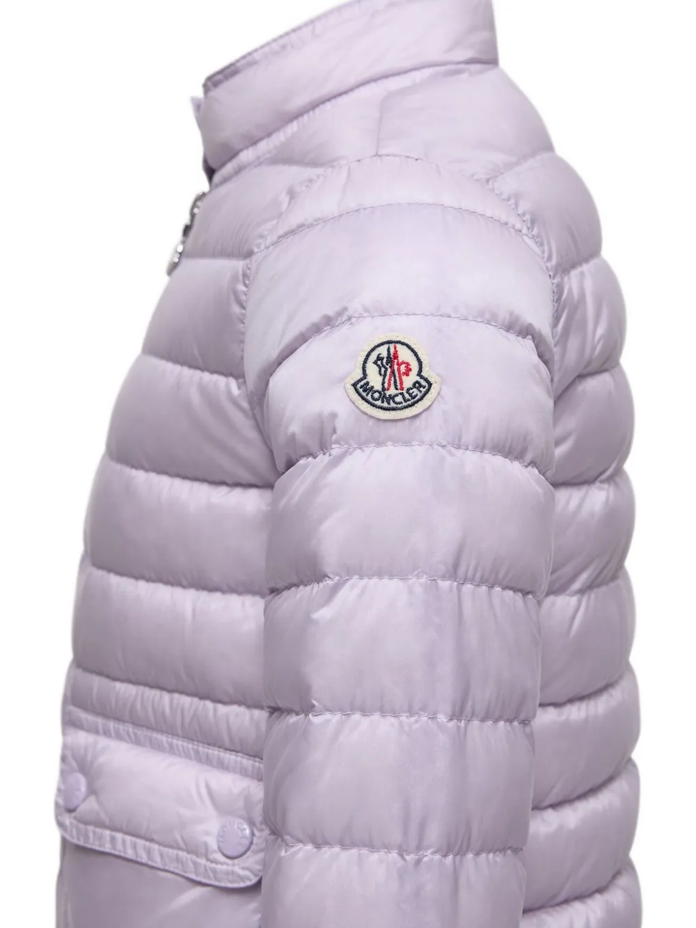 Пуховик Lans на кнопках Moncler Enfant, фиолетовый — фото 3