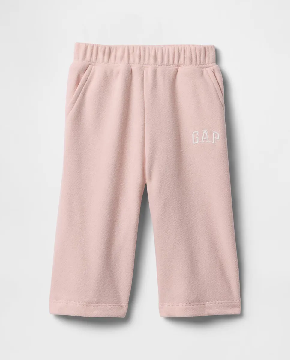 

Брюки из мягкого хлопкового флиса, эластичный пояс для девочки Gap, цвет Rosa