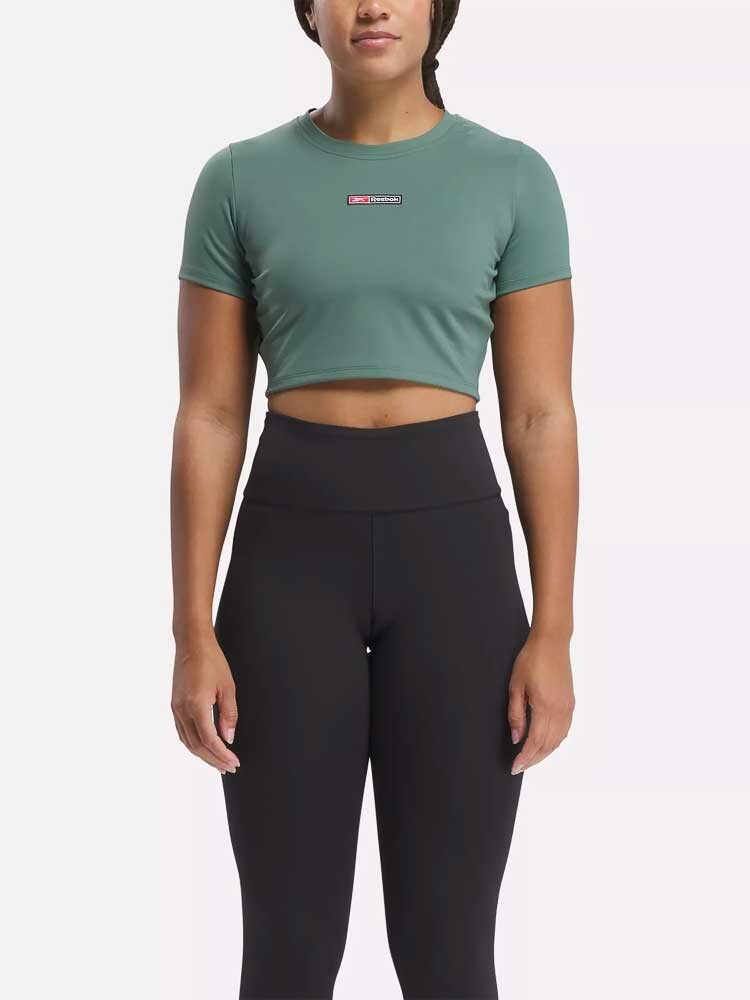 

Футболка Reebok LUX BOLD CROP TEE, зеленый