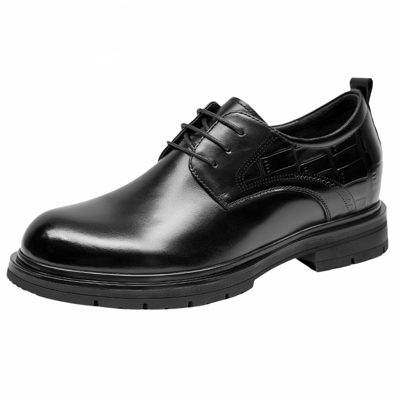 

GOG Мужские повседневные туфли мужские низкие черные/коричневые - черные, увеличение высоты: 7 см, цвет Black, Height Increasing: 7cm