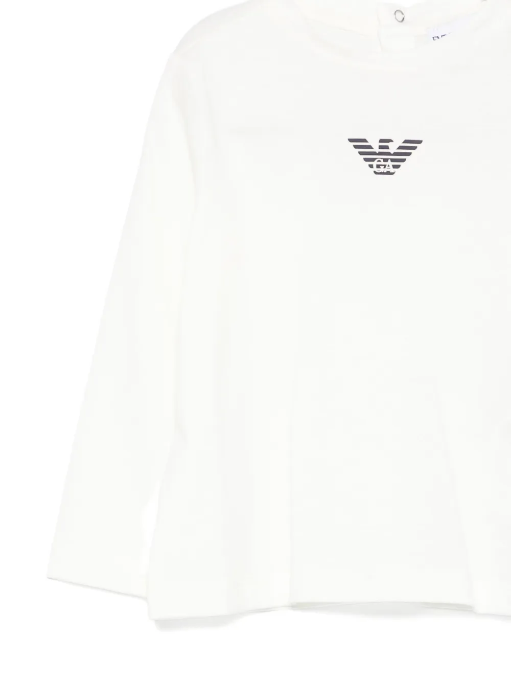 Топ с длинными рукавами и логотипом Emporio Armani Kids, белый — фото 3