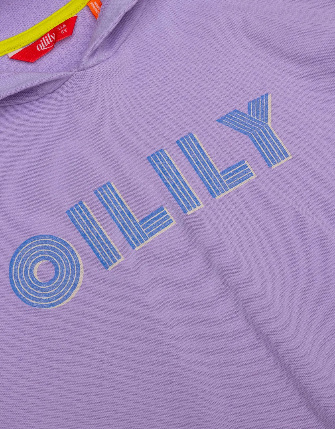 Капюшон худи из органического хлопка Oilily, лиловый — фото 4