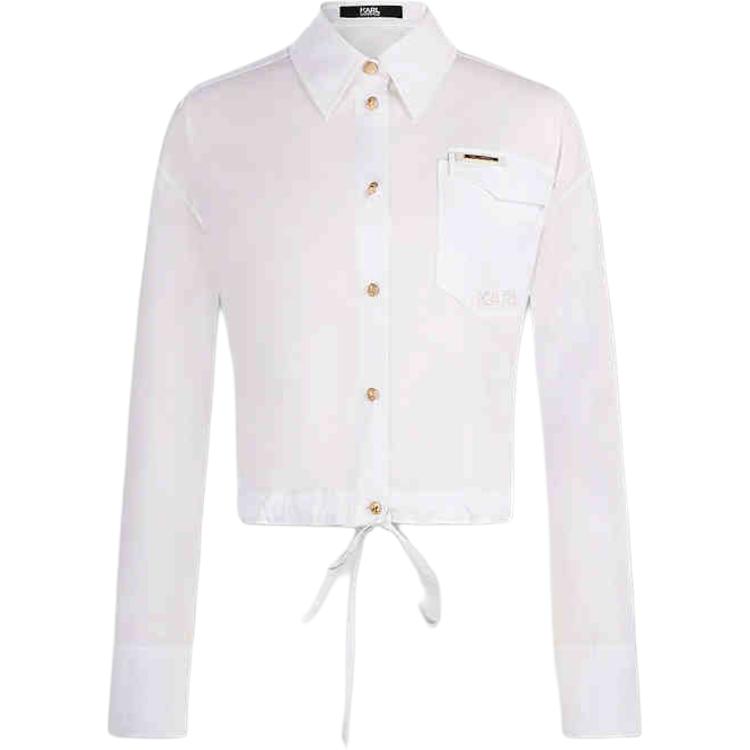 

KARL LAGERFELD / Karl Lagerfeld Jeans Рубашка KARL LAGERFELD SS25 женская белая