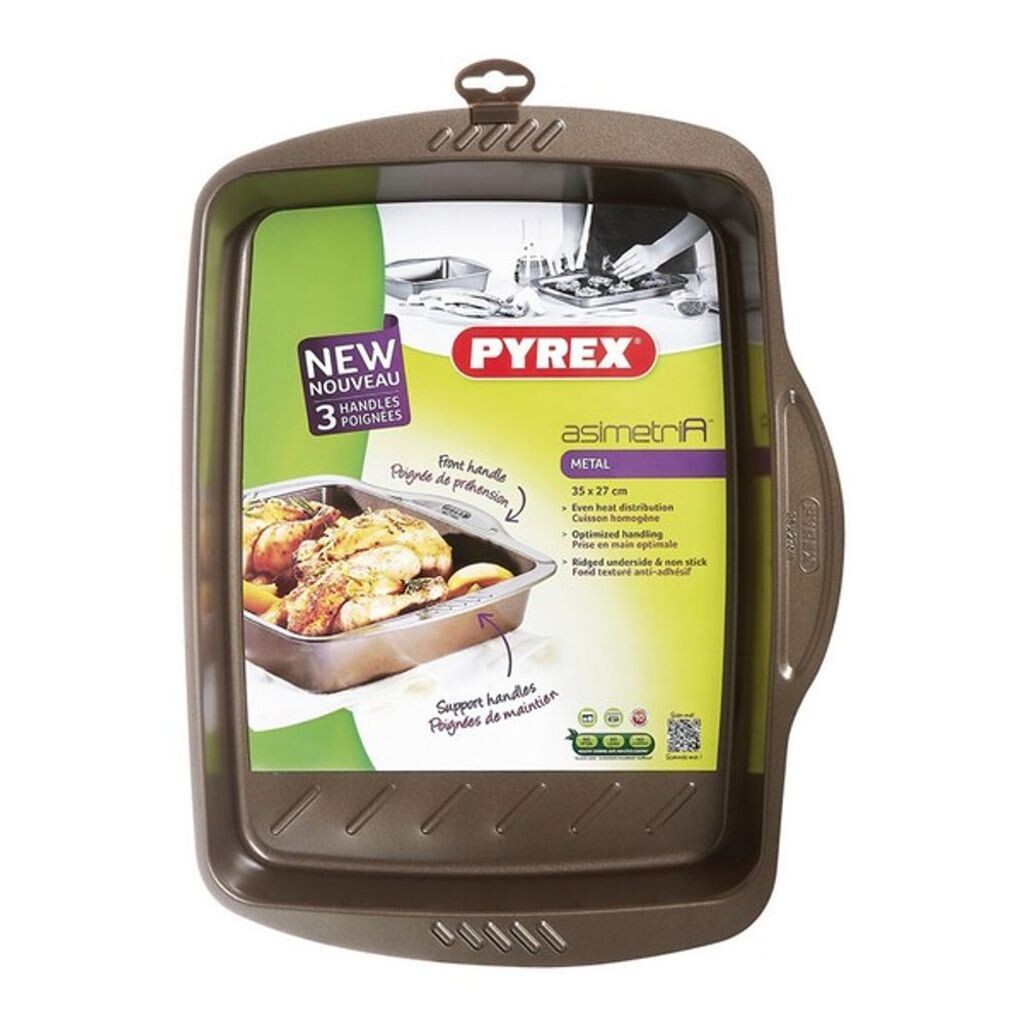 

Pyrex AS35RR0/6146, Прямоугольный, Металл, Коричневый, 1 шт, 350 мм, 270 мм, черный