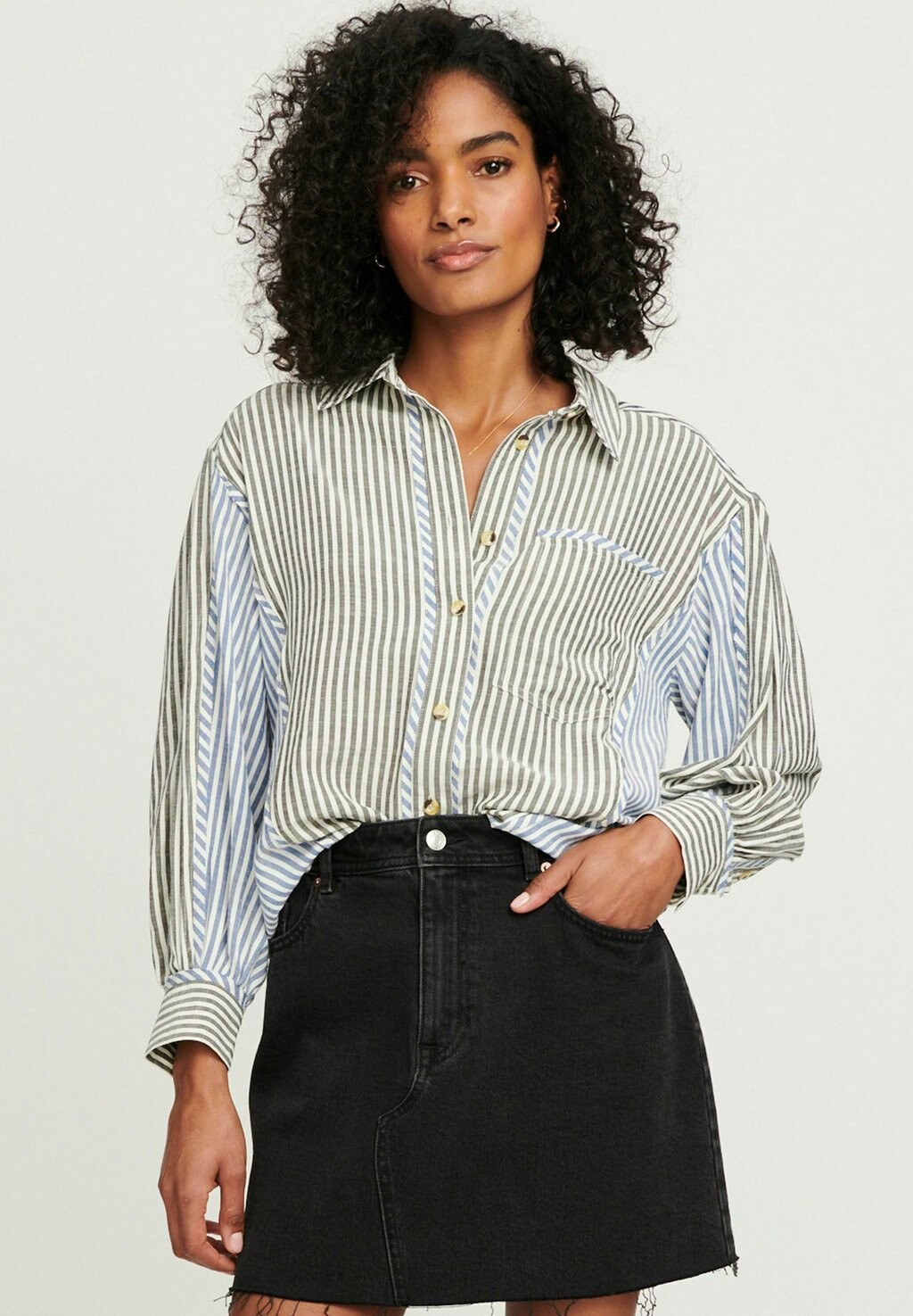 

Юбка джинсовая RAW HEM PETITE Next, цвет black