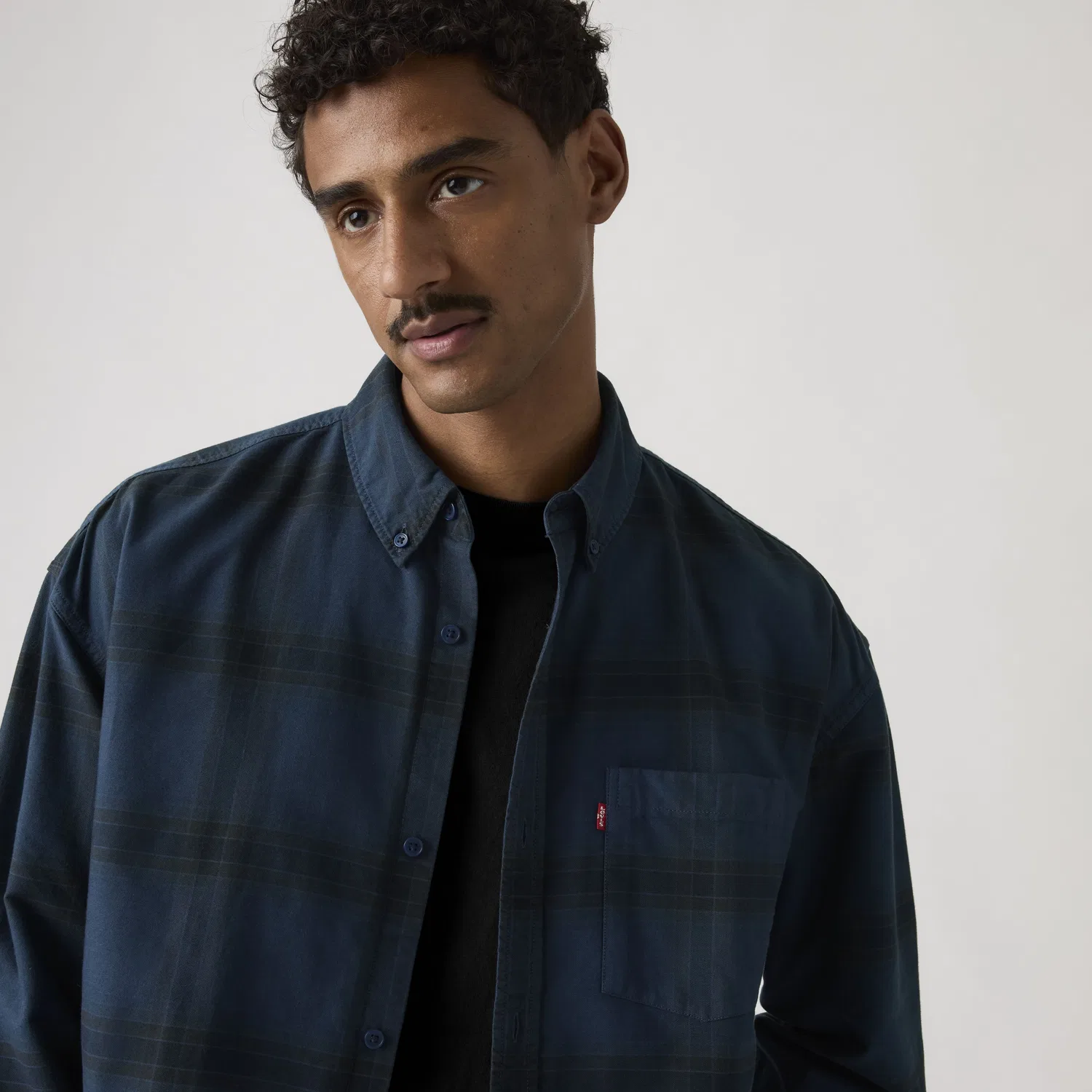 Рубашка с длинными рукавами и свободным кроем Zandt, окрашенная методом Garment Dye Levi's, Blue — фото 2