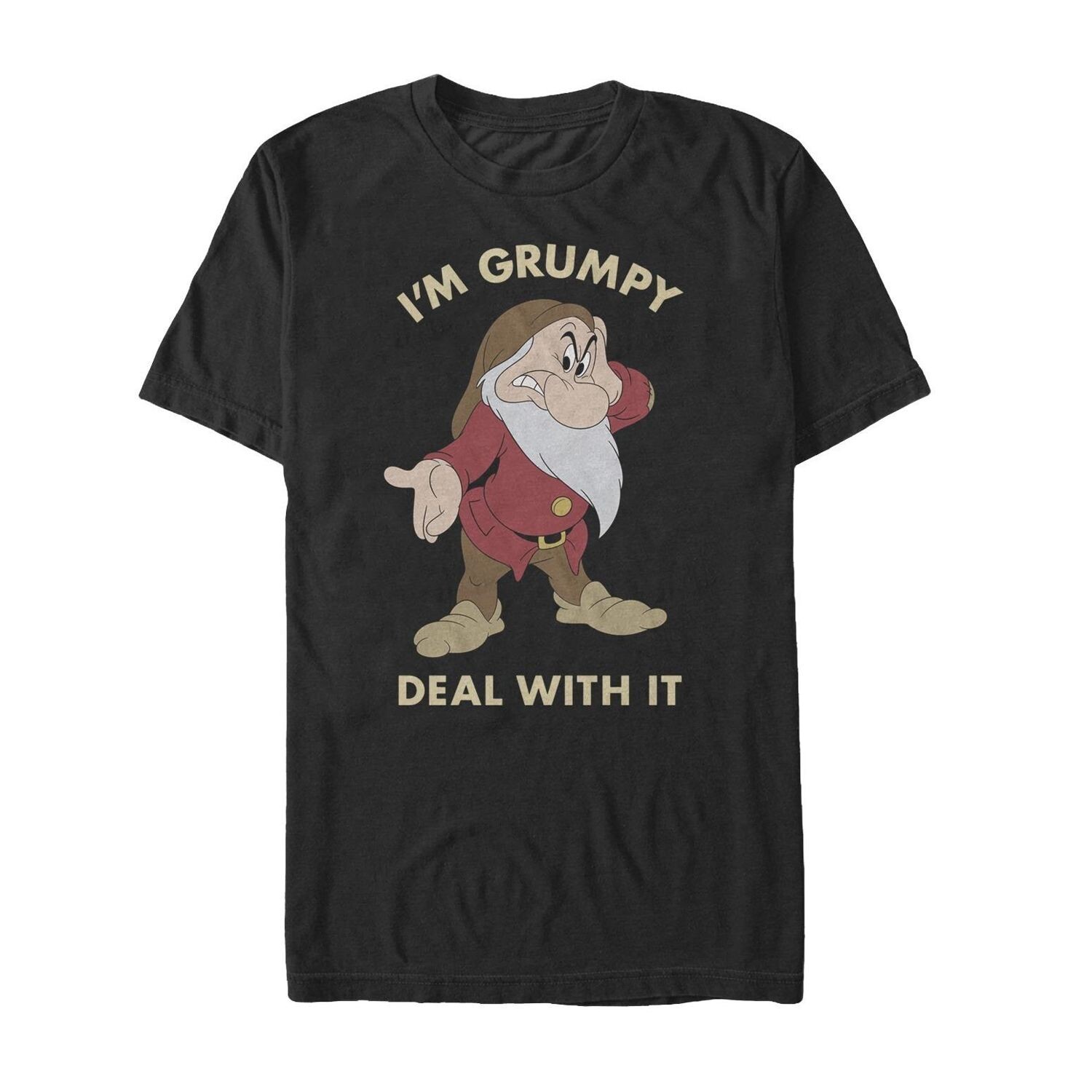 

Мужская футболка Disney's «Белоснежка и семь гномов Grumpy Deal» Licensed Character