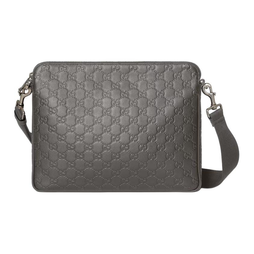 

Сумка кроссбоди GG Emblem Zip Closure Medium для мужчин, цвет taupe GUCCI, basic set (bag+dust bag)