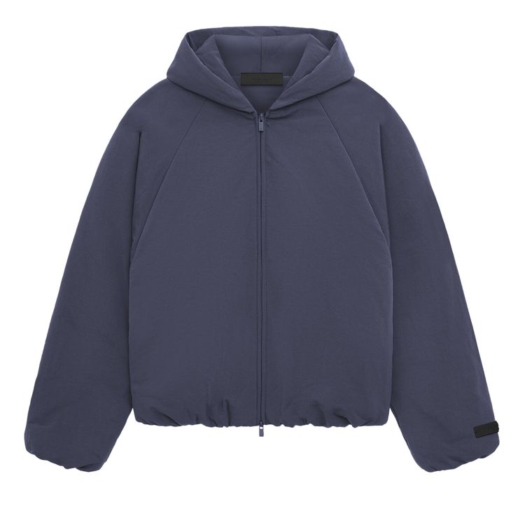 

Бомбер Fear of God Essentials Military Nylon Hooded Bomber 'Marine', синий