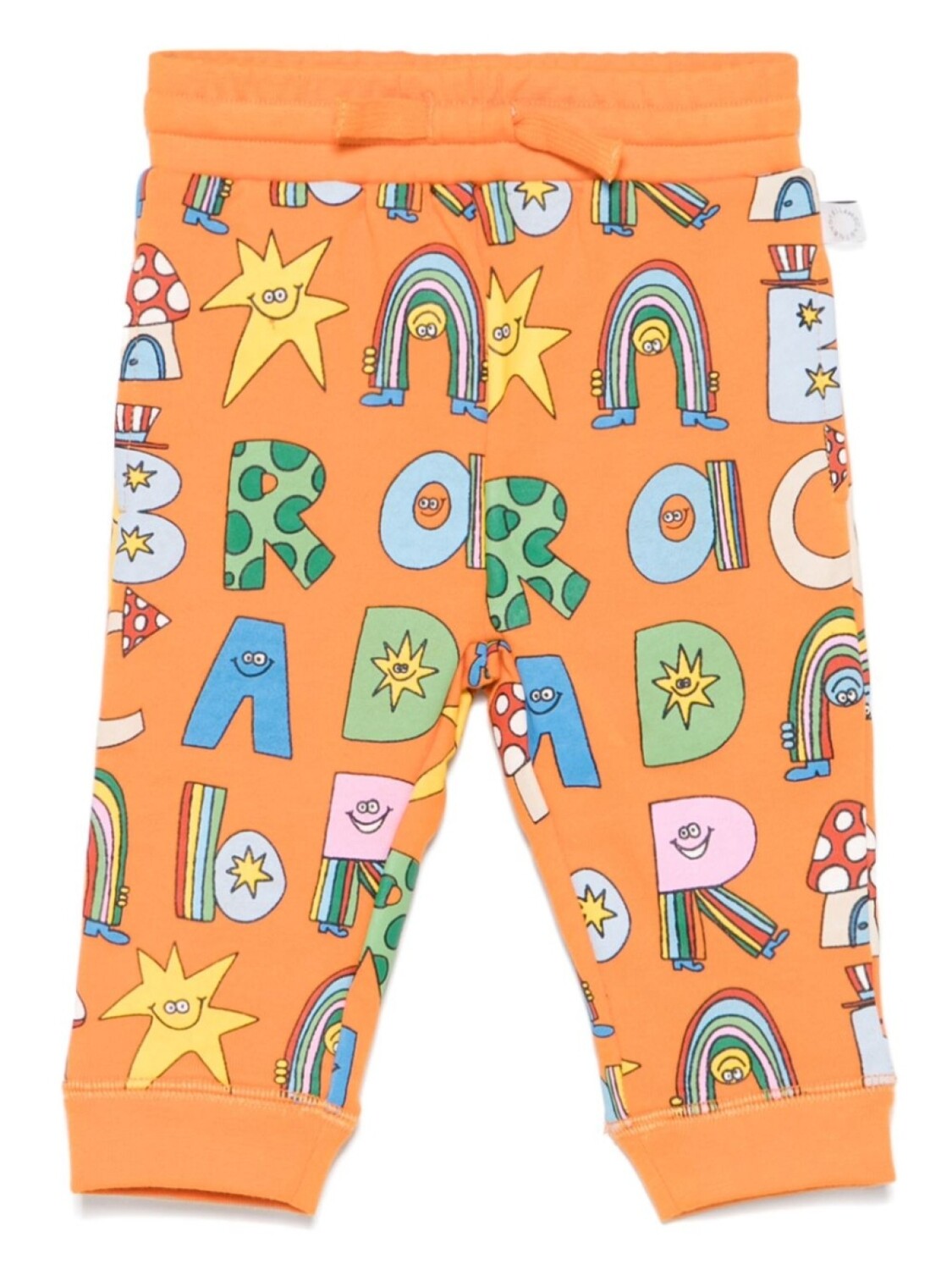 

Спортивные штаны с иллюстрированным принтом Stella McCartney Kids, оранжевый