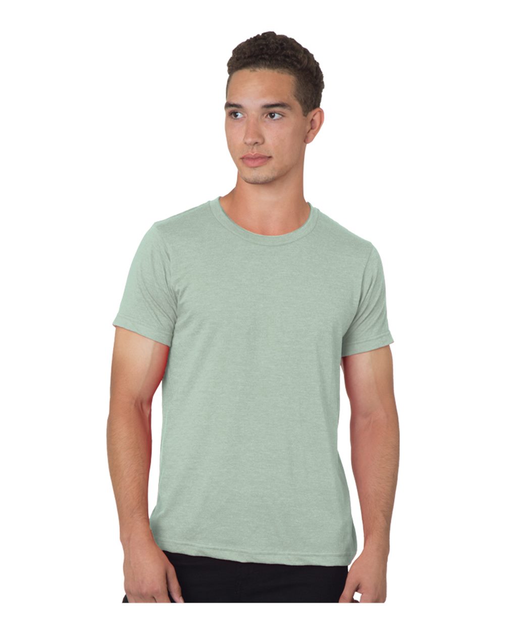 

Футболка из тонкого джерси 50/50 Bayside, цвет heather sage