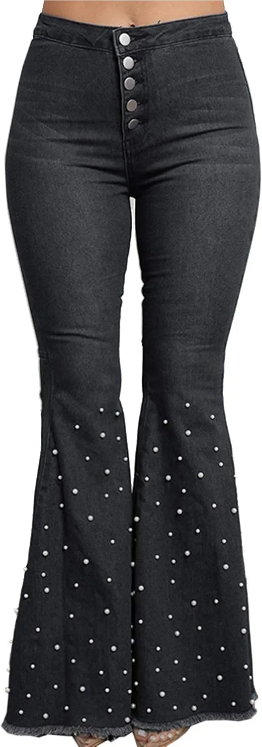 

Женские модные джинсы ECDAHICC Luscious Curvy с вышивкой и стразами