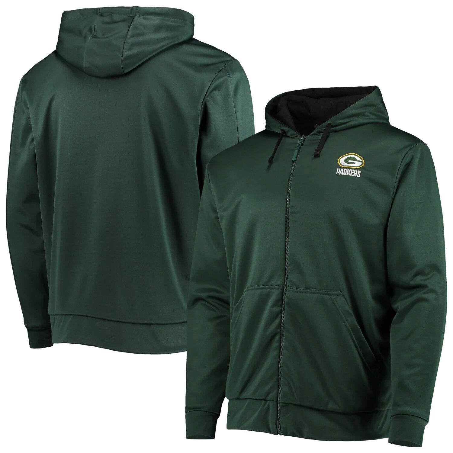 

Мужская толстовка с молнией во всю длину Dunbrooke Green/Black Green Bay Packers Apprentice