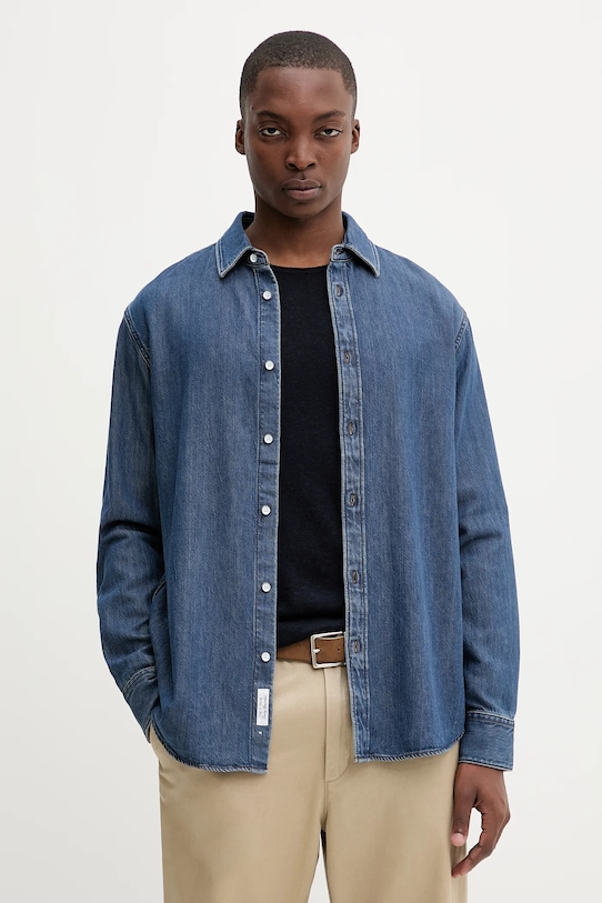 

Джинсовая рубашка Rag & Bone, синий