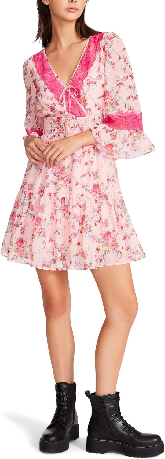 

Платье Betsey Johnson Bush Gardens Printed Georgette Dress, цвет Almond Blossom