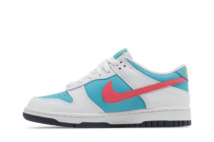 Кроссовки Nike Dunk Low GS, бирюзовый — фото 3