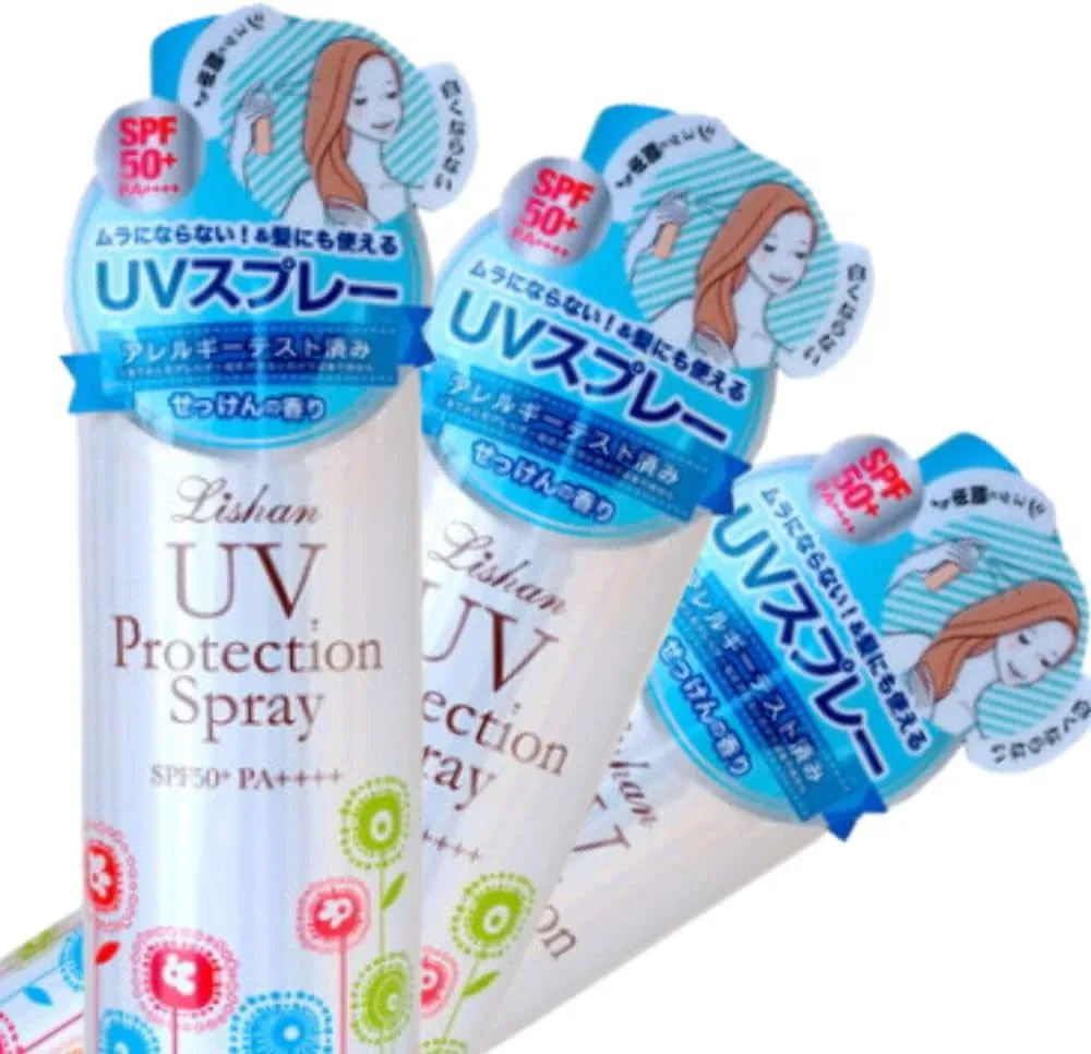 Спрей-солнцезащита для тела Full Body UV Protection Spray, набор 3 шт., SPF 50+/PA++++, 200 мл, мыльный аромат Aqua Venus