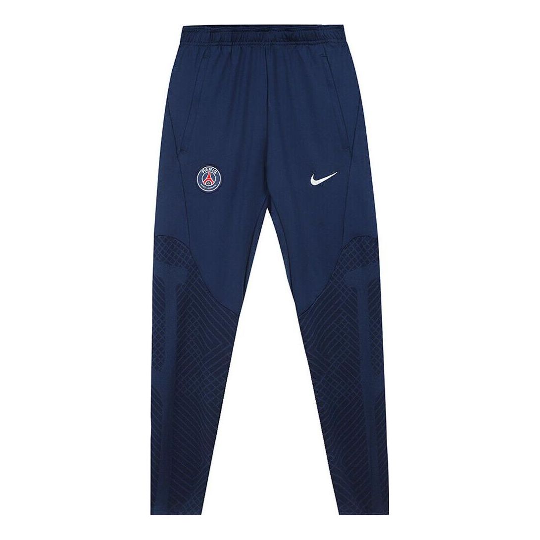 

Спортивные брюки Men's Nike Solid Color Logo Soccer/Football Sports Pants/Trousers/Joggers Paris Saint-Germain Autumn Blue DJ8550-410