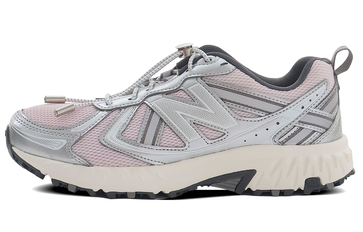 

New Balance Нью Баланс 410 нескользящие низкие ретро-кроссовки унисекс розово-серебристые, цвет Silver Pink